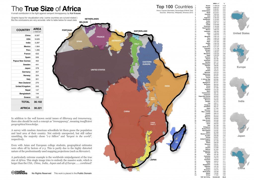 True Size of Africa True Size of Africa